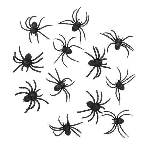 Gummi spinnen schwarz 7x8cm - gummi-spinnen,