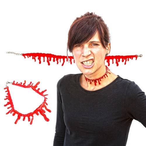 Halloween kette blutstropfen - kette,