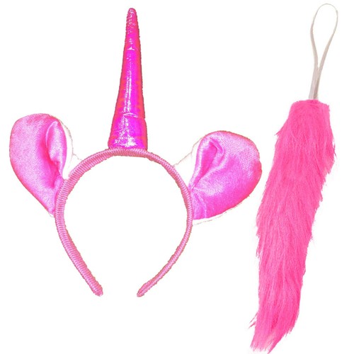 Set einhorn haarreif - haarreif, schwanz