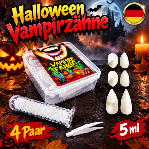 Vampir zähne kostüm - 4, paar