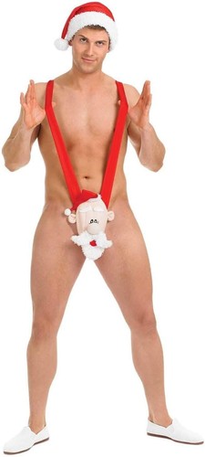 Weihnachtsmann mankini kostüm - weihnachtsmann,