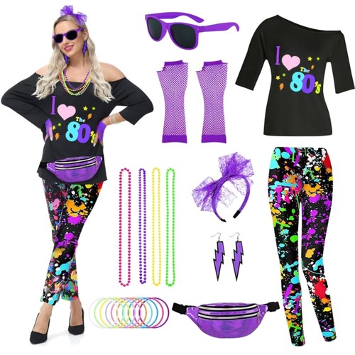 80er jahre outfit damen hippie - 80er,
