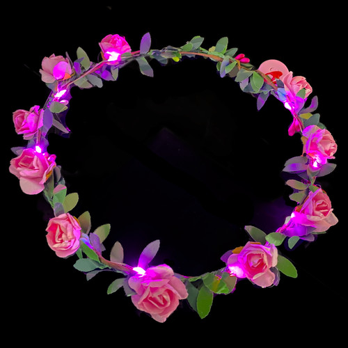 Led blumen haarkranz rosi - led, "rosi"