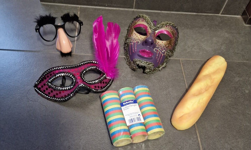 Fasching set 5teilig - set,